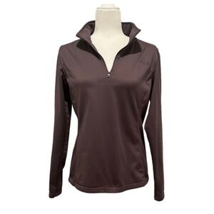 The North Face 1/4 Zip Gray Pullover Jacket/Sweat Jacket Sz Medium